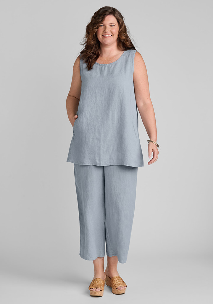Flax linen clothing outfit
