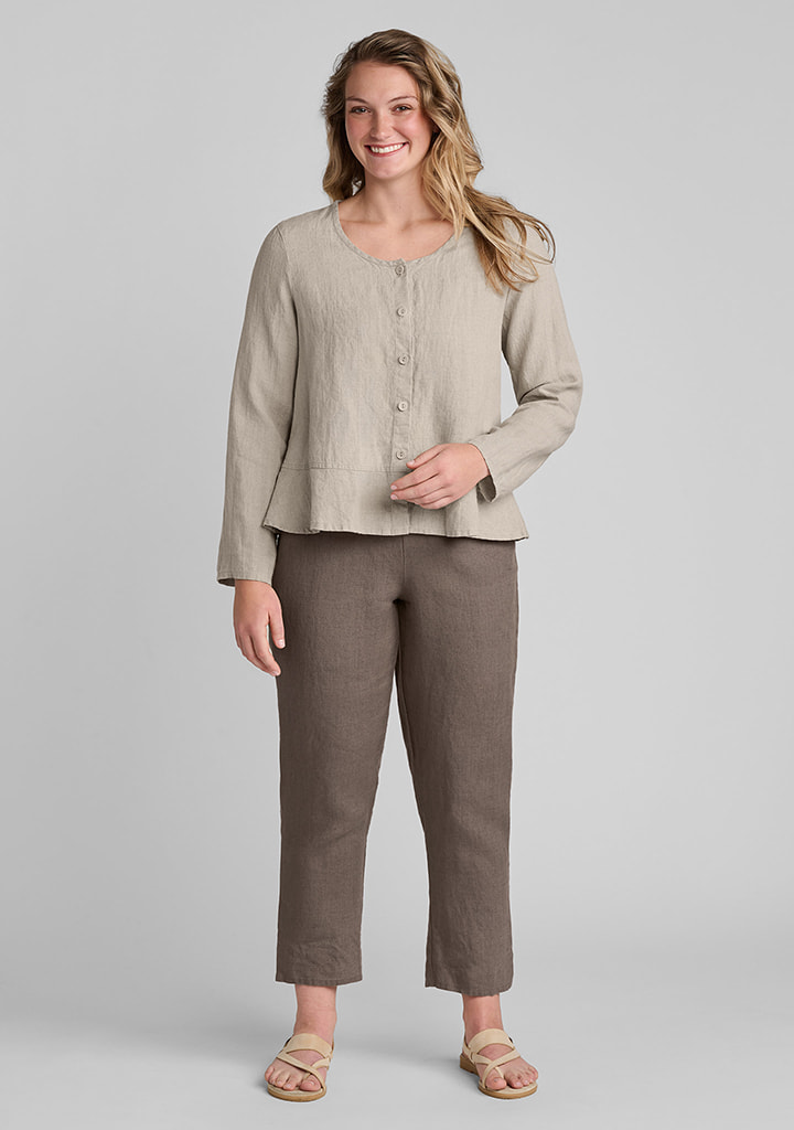 Flax linen clothing outfit