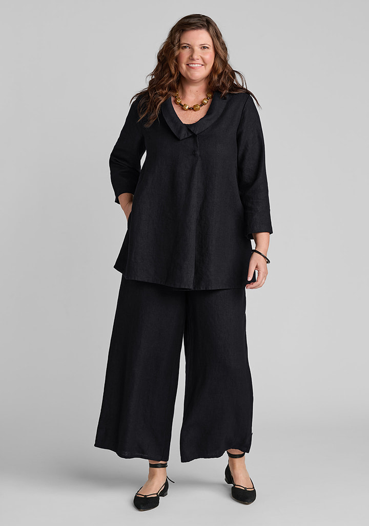 Flax linen clothing outfit