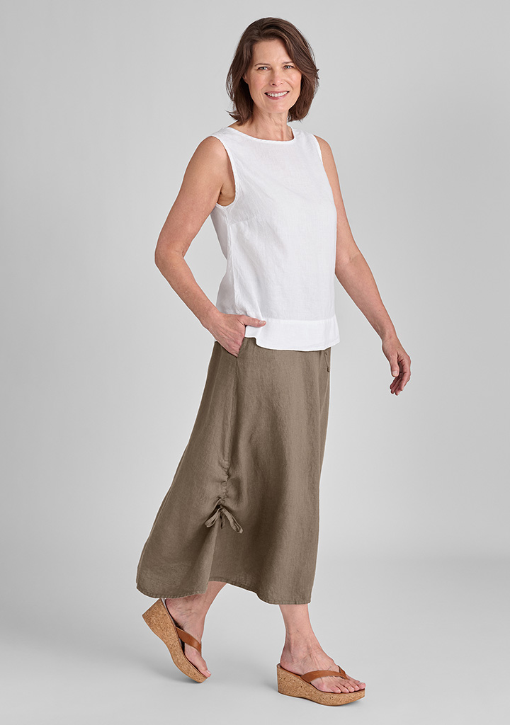 Flax linen clothing outfit