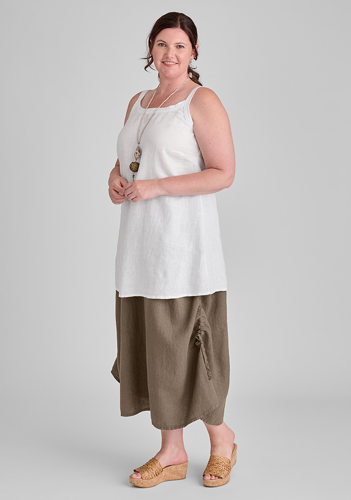 Flax linen clothing outfit