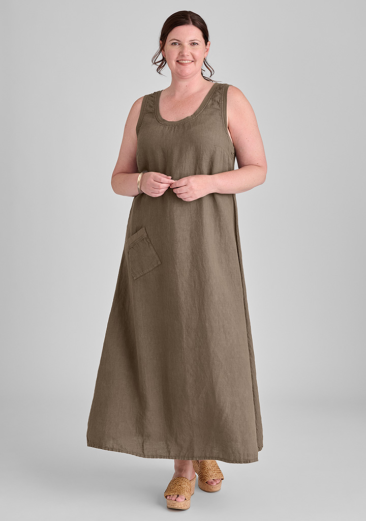 Flax linen clothing outfit