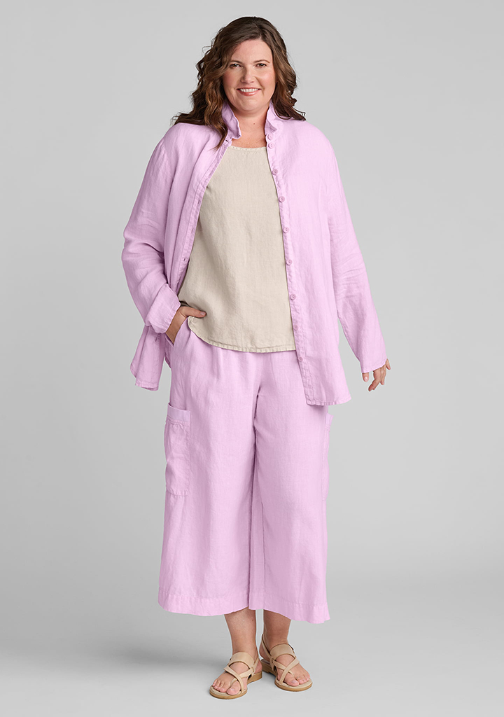 Flax linen clothing outfit