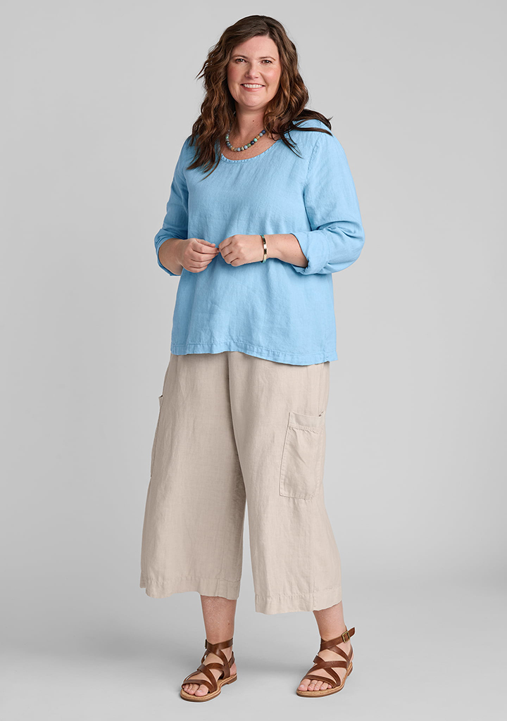 Flax linen clothing outfit
