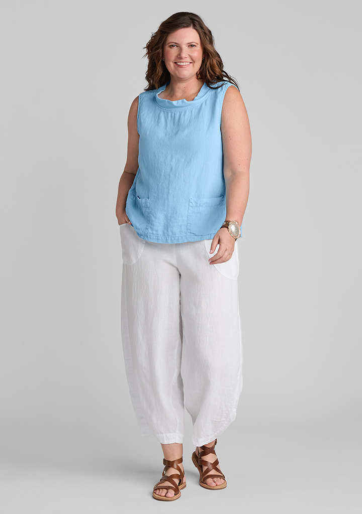 Flax linen clothing outfit