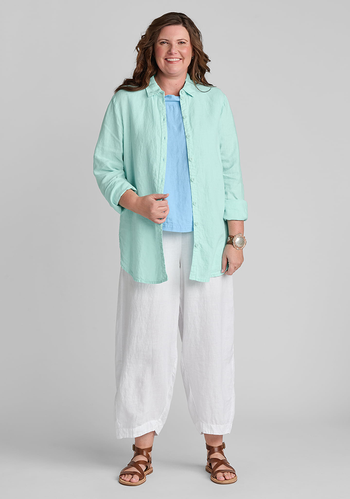 Flax linen clothing outfit