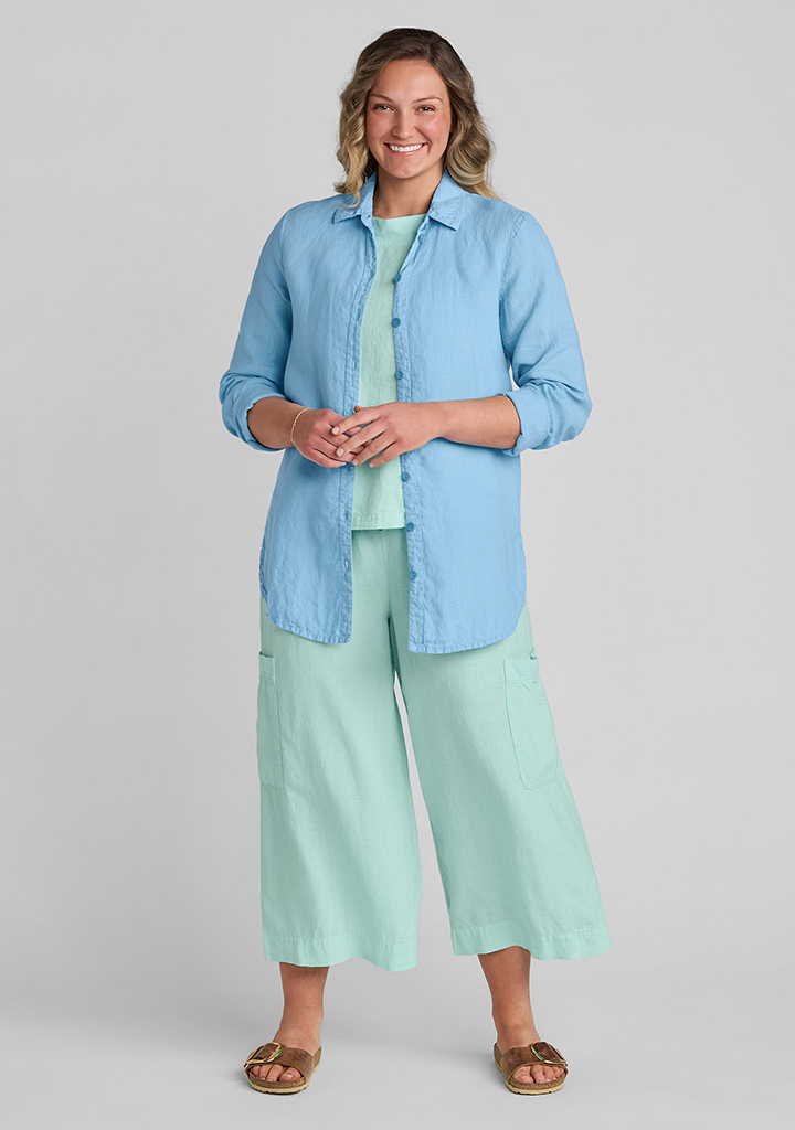 Flax linen clothing outfit