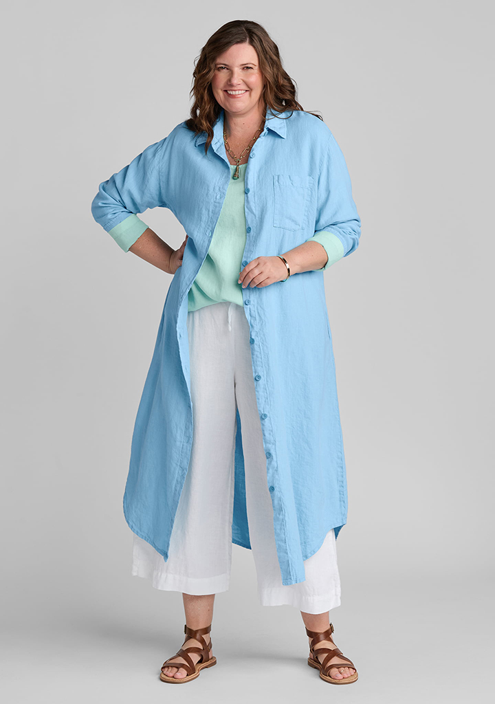 Flax linen clothing outfit