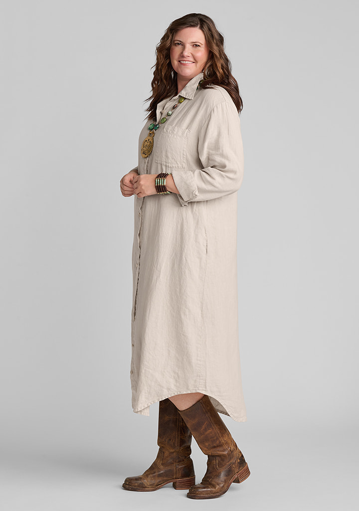 Flax linen clothing outfit