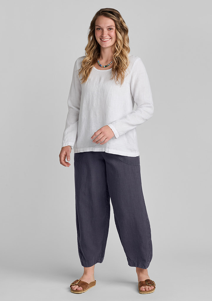 Flax linen clothing outfit