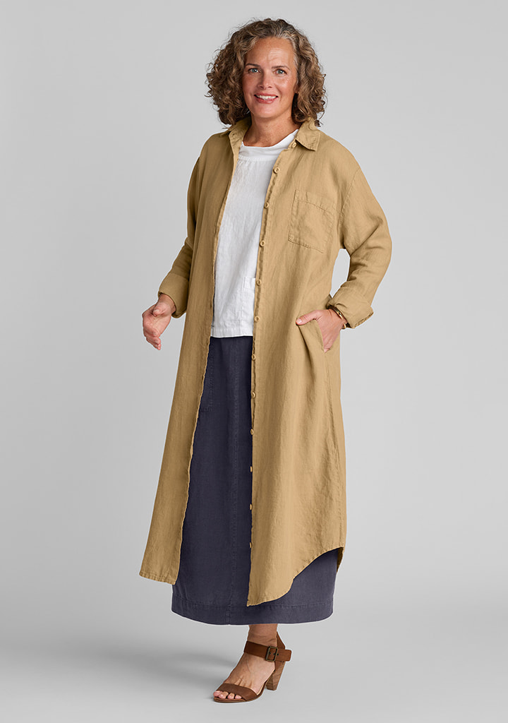 Flax linen clothing outfit