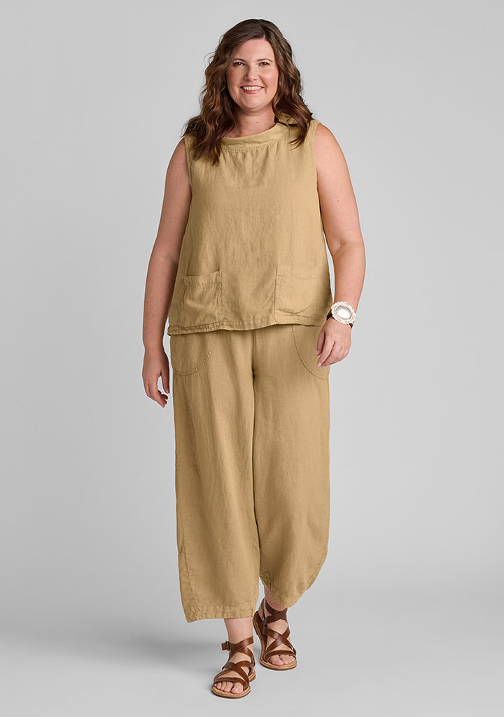Flax linen clothing outfit