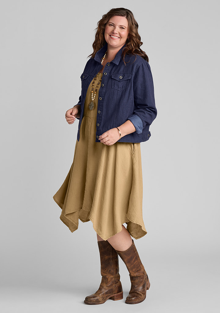 Flax linen clothing outfit