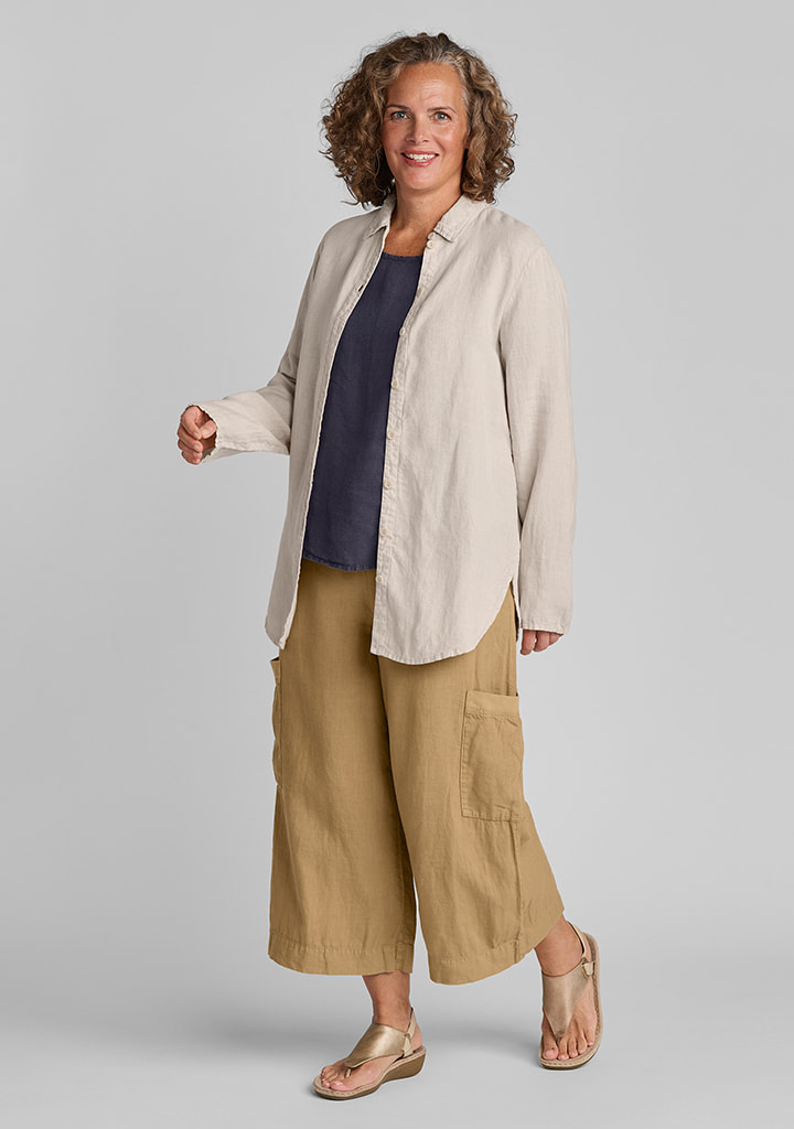Flax linen clothing outfit