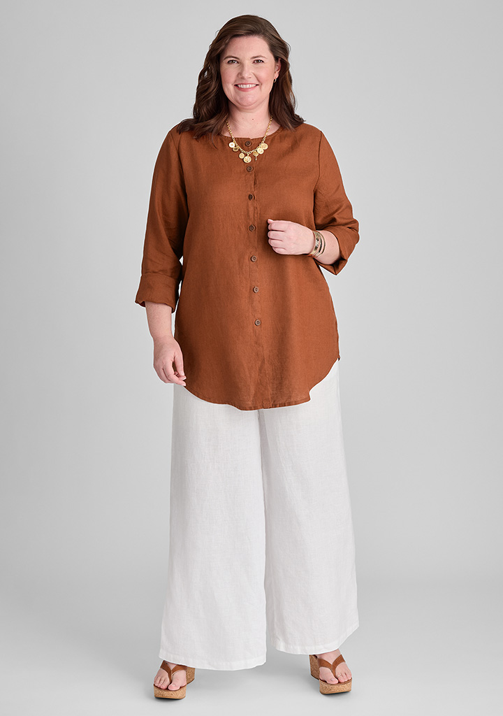 FLAX linen clothing outfit